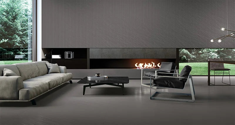 Titanium 11.57x23.22 Metallic Glaze Graphite Porcelain Wall & Floor Tile