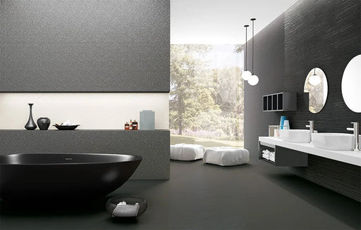Titanium 11.57x23.22 Metallic Glaze Graphite Porcelain Wall & Floor Tile