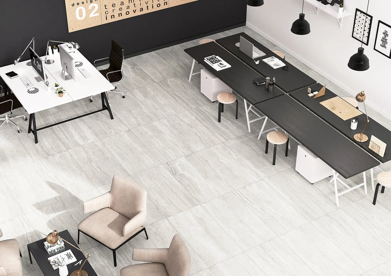Tivoli Bianco 3x12 Surface Bullnose Porcelain Trim