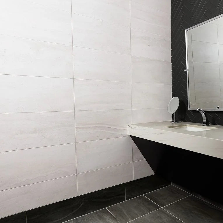 Tivoli Bianco 3x12 Surface Bullnose Porcelain Trim