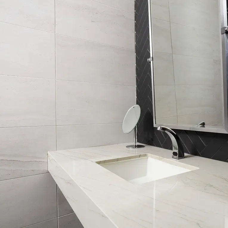 Tivoli Bianco 3x12 Surface Bullnose Porcelain Trim