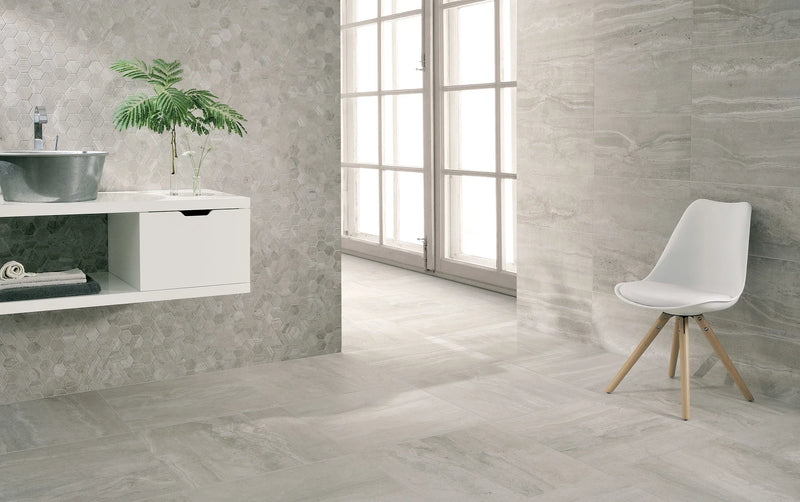 Tivoli Grigio 3x12 Surface Bullnose Porcelain Trim