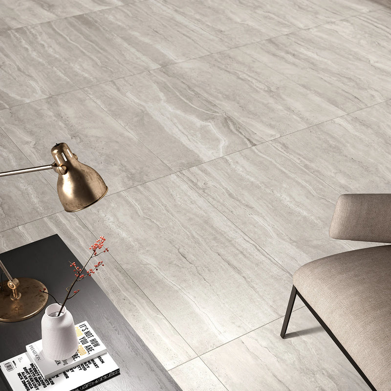 Tivoli Grigio 3x12 Surface Bullnose Porcelain Trim