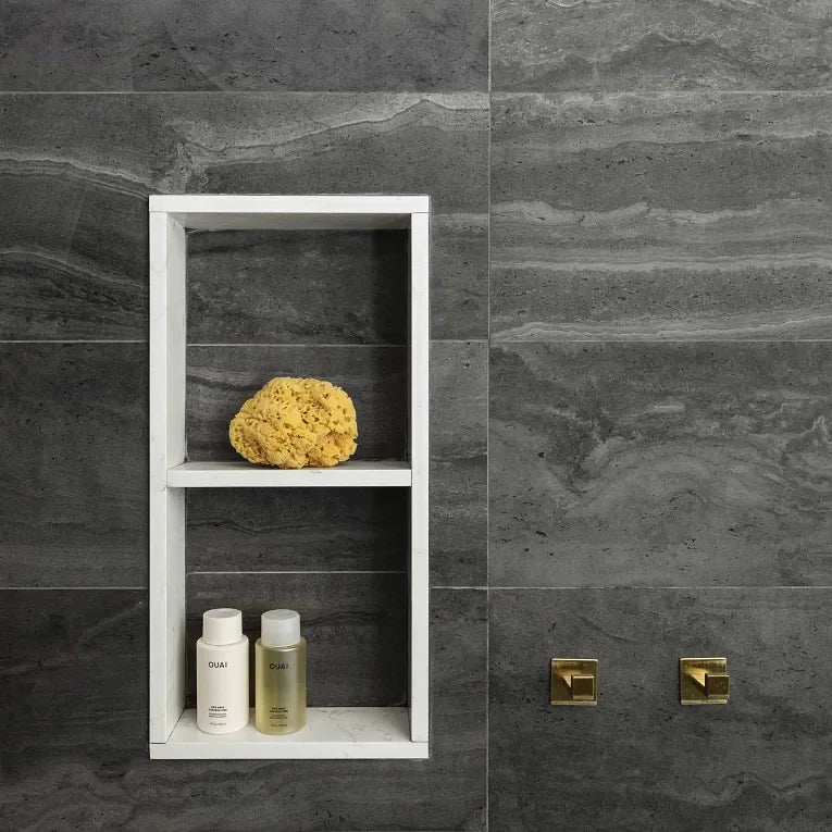 Tivoli Nero 3x12 Surface Bullnose Porcelain Trim