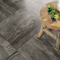Tivoli Nero 3x12 Surface Bullnose Porcelain Trim