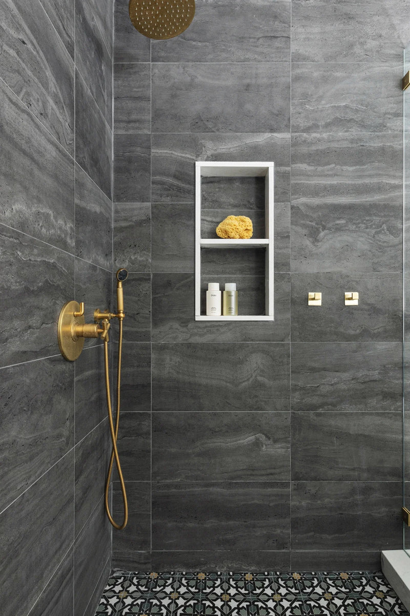 Tivoli Nero 3x12 Surface Bullnose Porcelain Trim