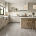Touques Gris Limestone Tile 12x24 Tumbled 5/8 inch — Kitchen floor