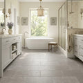 Touques Gris Limestone Tile 12x24 Tumbled 5/8 inch — Primary Bath floor