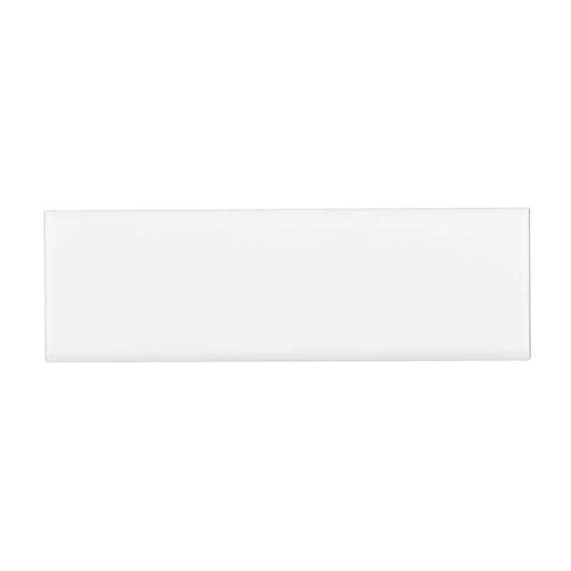 Traditions Ice White 10x3 Bullnose Bright Gloss Ceramic Trim