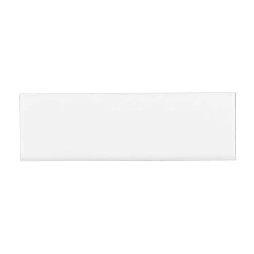 Traditions Ice White 10x3 Bullnose Bright Gloss Ceramic Trim