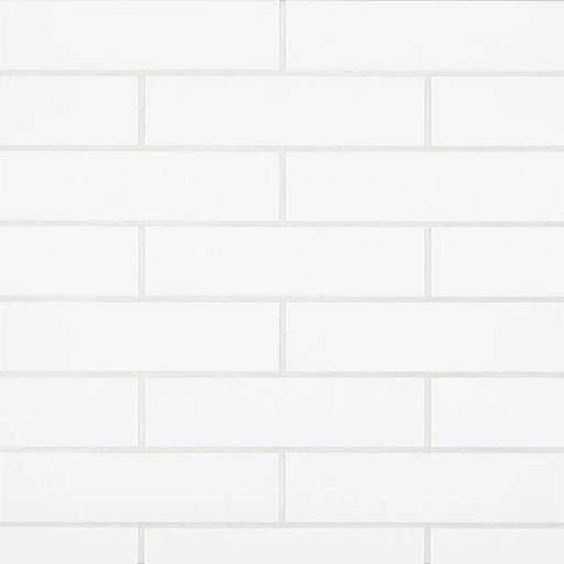 Traditions Ice White 12x3 Bright Gloss Ceramic Tile