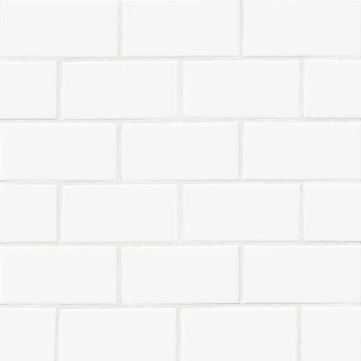 Traditions Ice White 3x6 Matte Finish Ceramic Tile