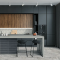 Trav Series Grey 3x12 Surface Bullnose Matte Porcelain Trim