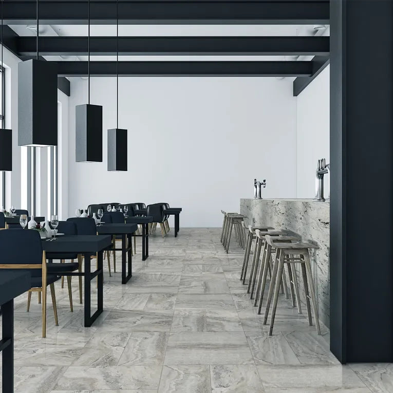 Trav Grey 12x24 Matte Porcelain Tile