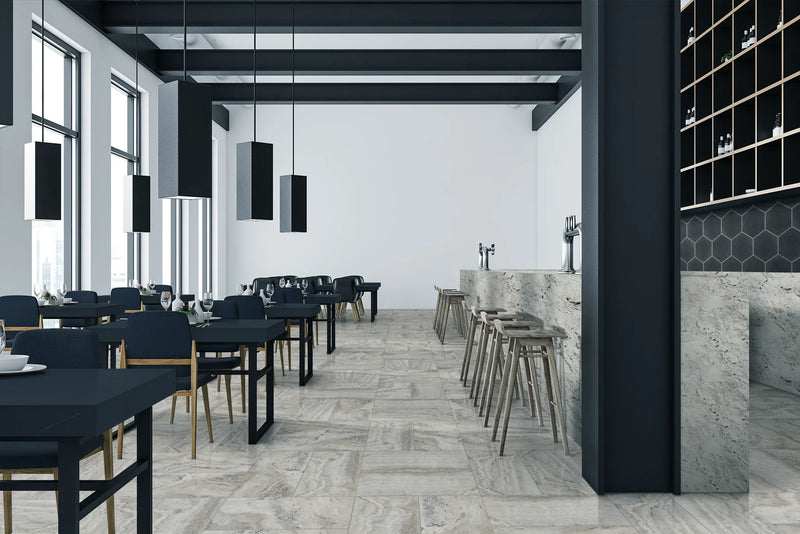 Trav Grey 12x24 Matte Porcelain Tile