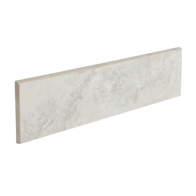 Trav Series Ivory 3x12 Surface Bullnose Matte Porcelain Trim