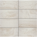 Trav Series Ivory 3x12 Surface Bullnose Matte Porcelain Trim