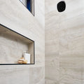Trav Series Ivory 3x12 Surface Bullnose Matte Porcelain Trim