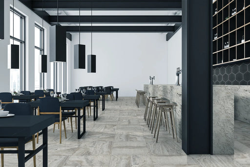 Trav Series Grey 3x12 Surface Bullnose Matte Porcelain Trim