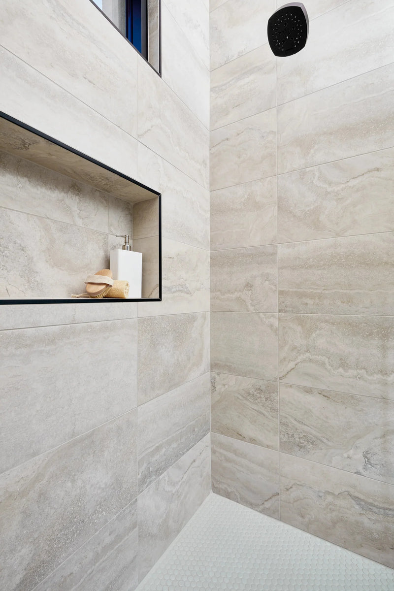 Trav Series Ivory 2x2 Matte Porcelain Mosaic