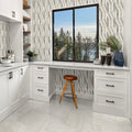 Trav Series Ivory 3x12 Surface Bullnose Matte Porcelain Trim