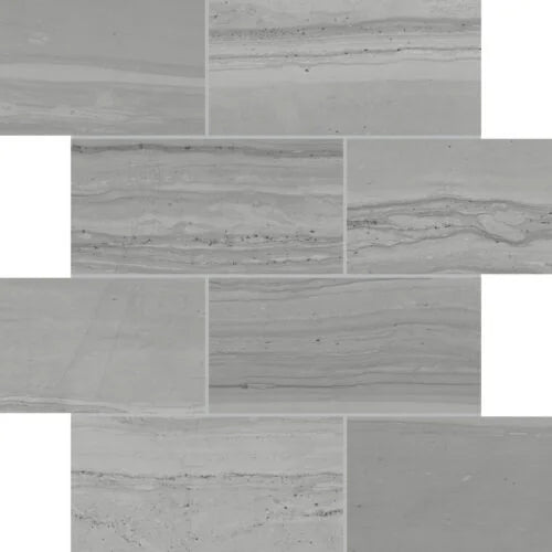 Travel Indian Ash 3x6 Matte Porcelain Mosaic Tile