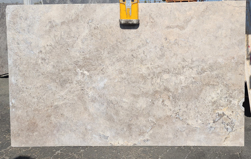 Silver (Turkish) Honed Filled Travertine Slab