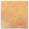 Cross Cut Travertine Tuscany Gold 12x12 Polished Filled Tile
