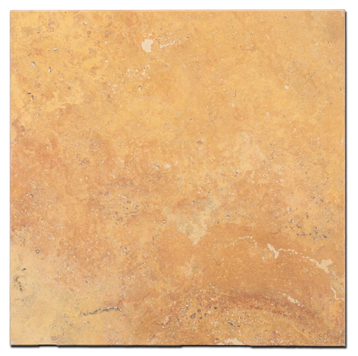Cross Cut Travertine Tuscany Gold 12x12 Polished Filled Tile