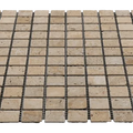 Travertine/Marble Mosaics Yellow 12x12 Natural Textured Travertine Mosaic