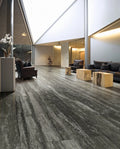 Travertino Black 16x32 Matte Travertine Look Porcelain Tile