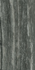 Travertino Black 16x32 Glossy Travertine Look Porcelain Tile