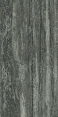 Travertino Black 16x32 Matte Travertine Look Porcelain Tile