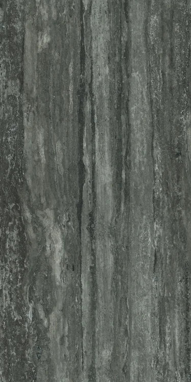 Travertino Black 16x32 Matte Travertine Look Porcelain Tile