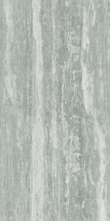 Travertino Grey 16x32 Glossy Travertine Look Porcelain Tile
