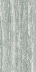 Travertino Grey 24x48 Glossy Travertine Look Porcelain Tile