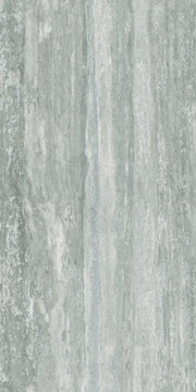Travertino Grey 24x48 Glossy Travertine Look Porcelain Tile