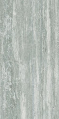 Travertino Grey 24x48 Glossy Travertine Look Porcelain Tile