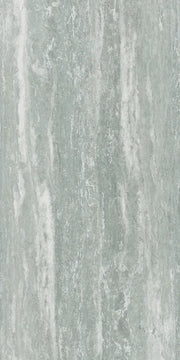 Travertino Grey 24x48 Glossy Travertine Look Porcelain Tile