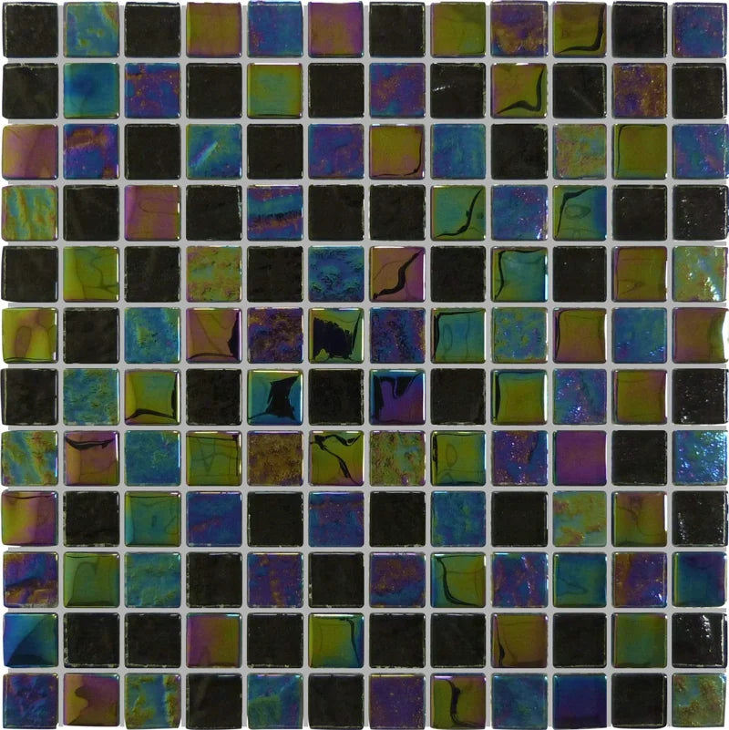 Treasure Blackstone 1x1 Glass Mosaic Tile