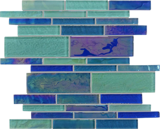 Treasure Blendstone Irregular Random Glass Mosaic Tile