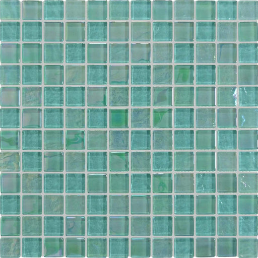 Treasure Greenstone 1x1 Glass Mosaic Tile