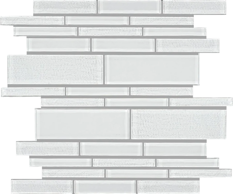 Treasure Whitestone Irregular Glass Mosaic Tile