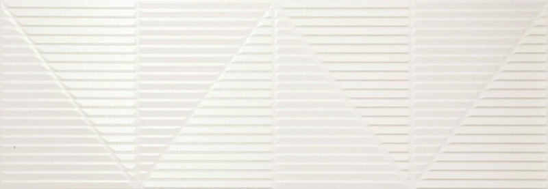 Tresor Series Décor White 13x36 Matte Decorative Look Porcelain Tile