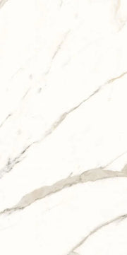 Trilogy Calacatta White Lux 24x48 Marble Look Porcelain Tile