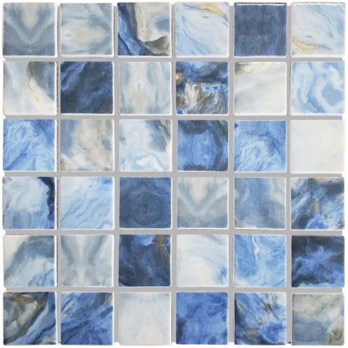 Tropical Aruba 22 2x2 Glass Mosaic Tile