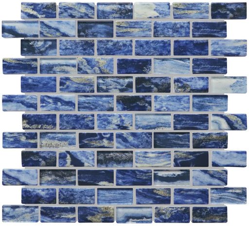 Tropical Bali 12 1x2 Glass Mosaic Tile