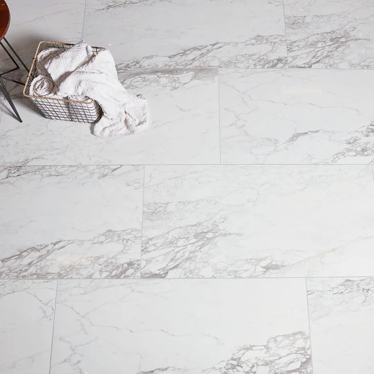 Tru Marmi Arabescato 24x48 Matte Porcelain Tile