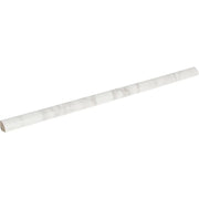 Tru Marmi Arabescato 1/2x12 Pencil Bullnose Matte Porcelain Trim