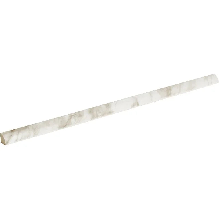 Tru Marmi Arabescato 1/2x12 Pencil Bullnose Polished Ceramic/Porcelain Trim